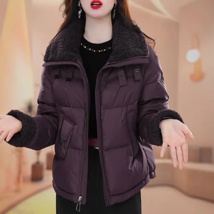 时尚气质2025冬季新款洋气减龄短款休闲百搭加厚保暖白鸭绒羽绒服