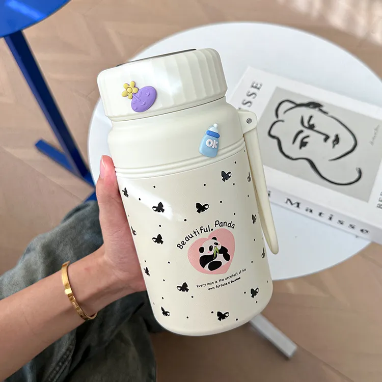 春夏新款保温杯高颜值大容量不锈钢保温杯带茶隔不锈钢保温水杯