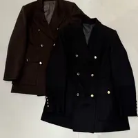 秋季绵精纺中性垫肩西装外套
