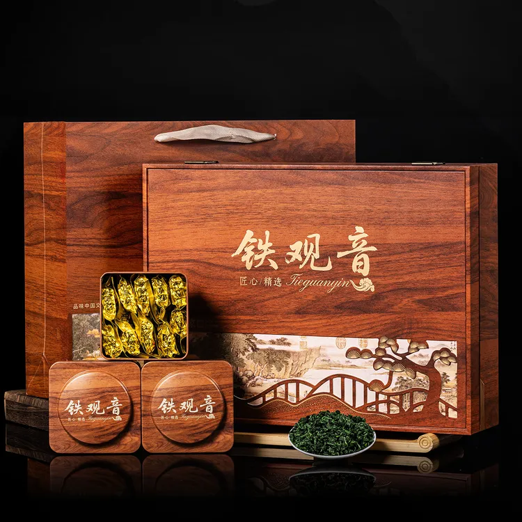 兰花香铁观音 福到万家500g木纹高档礼盒 过节送礼佳品