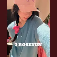 【Rose Yun】婴驼绒&兰精天丝&羊毛针织开衫  JY095060