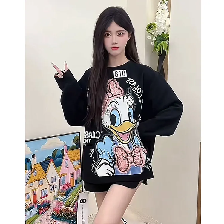 （766/810）y2025早秋新款欧货宽松卫衣休闲潮流韩版显瘦秋冬卫衣