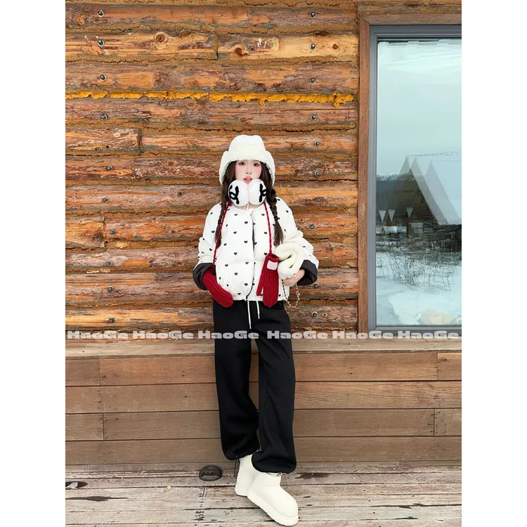 浩哥严选●爱心羽绒服HGD5YRF5467A羽绒服预保暖宽松加厚秋冬小众