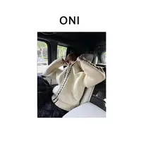  OUNI “ 风摇铃兰 “ OPEN**新款 ~ 宽松针织毛衣外套