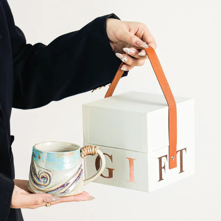 复古窑变马克杯小众设计陶瓷杯子咖啡杯送女生礼物高级感伴手礼品