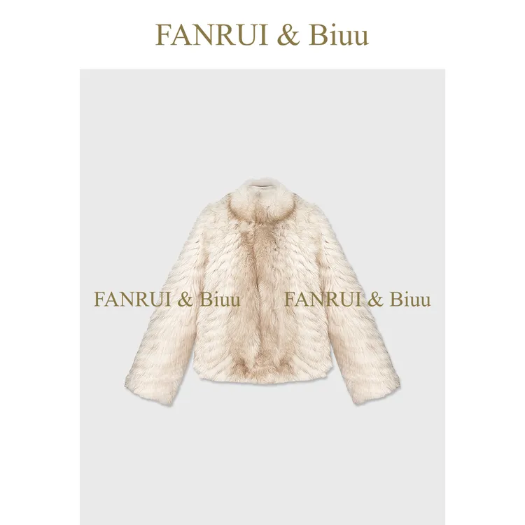FANRUI/泛芮「奢绒谧境」进口芬兰狐狸毛轻奢高级感皮草外套B19734