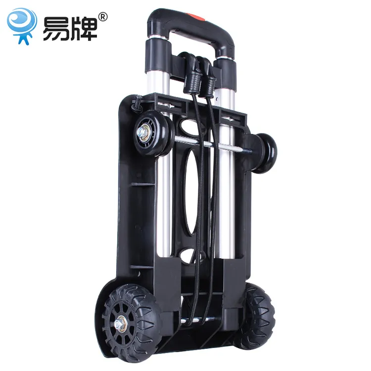 易牌折叠拉杆车小推车便携买菜手拉车行李车拖车购物拉水居家日用