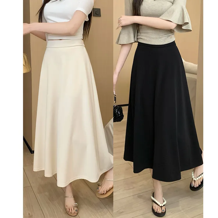8043-春夏女装裙子显瘦微胖大码宽松半身裙