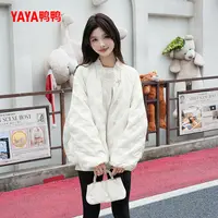 YAYA/鸭鸭【冰淇淋系列】羽绒服女短款休闲风小个子韩版YE5B606941E