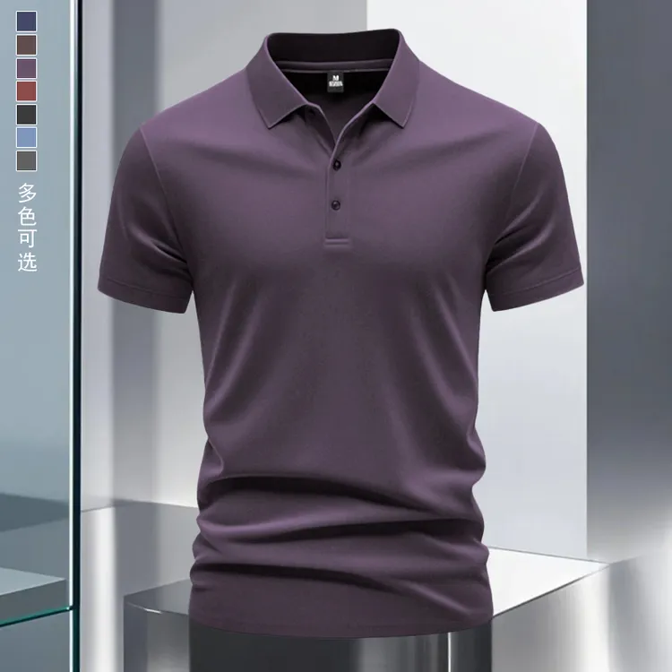 2025新款夏季男款爆款高级感男装polo衫菠萝衫 商务t恤高质量时尚