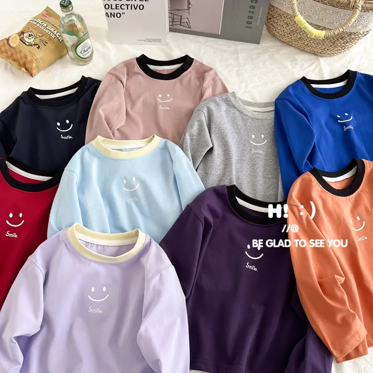 【现货】郝叔童品秋季新款潮牌2025时尚洋气儿童高货长袖T恤HZ5397