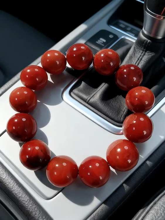 【南红臻宝】火焰纹大手串四川凉山瓦西无优化纯天然19mm