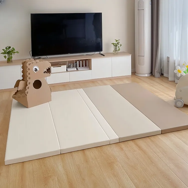 XPE加厚无缝儿童无味爬行垫家用婴幼儿可折叠爬爬垫加厚宝宝地垫