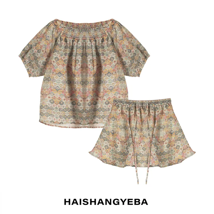 【海上叶爸】新款2025夏季百搭苎麻慵懒休闲轻薄透气套装