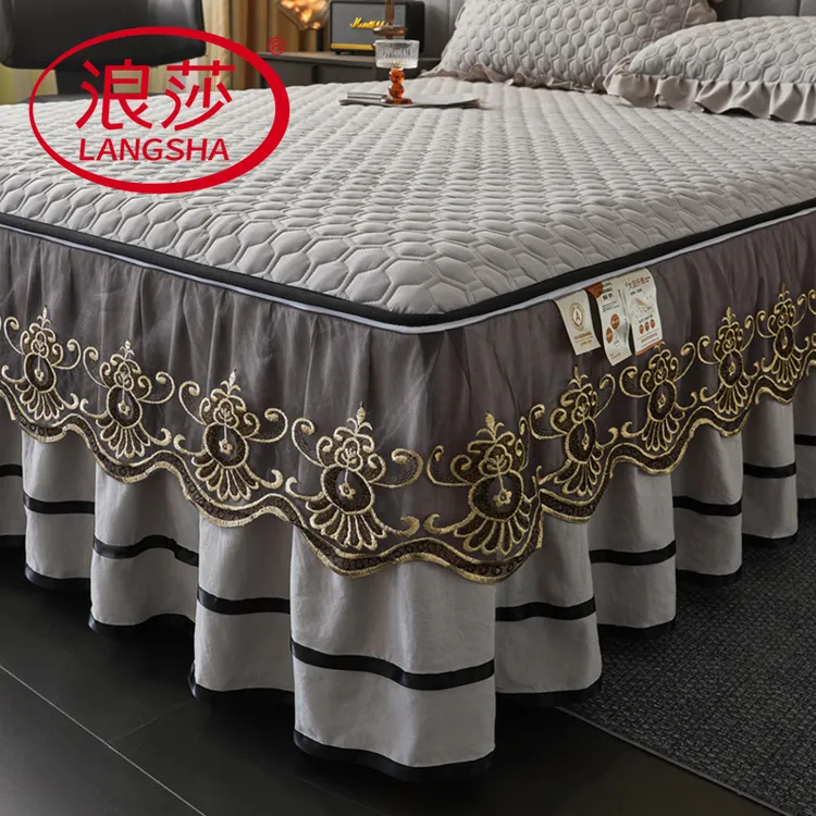 【浪莎品牌】遮丑下摆床笠床裙二合一床罩防尘罩2025新款高档床套罩