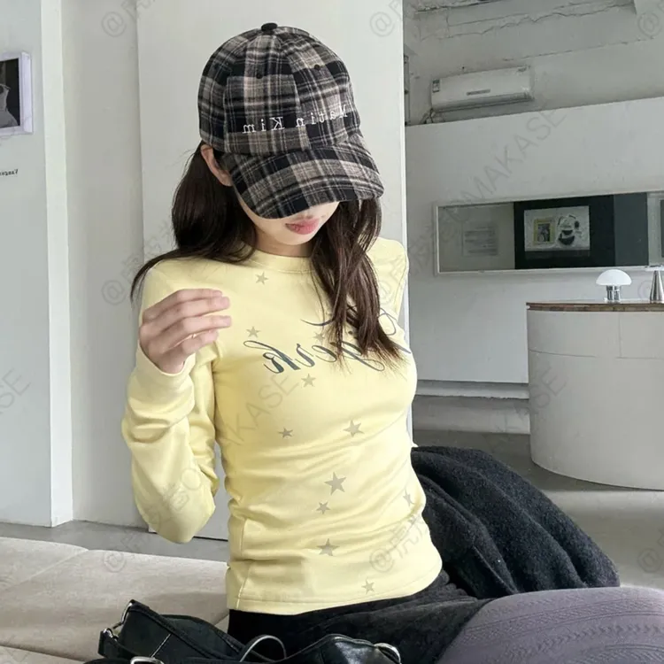 【帕尼尼】新款秋冬百搭星星元素长袖打底修身T恤INS风W1219