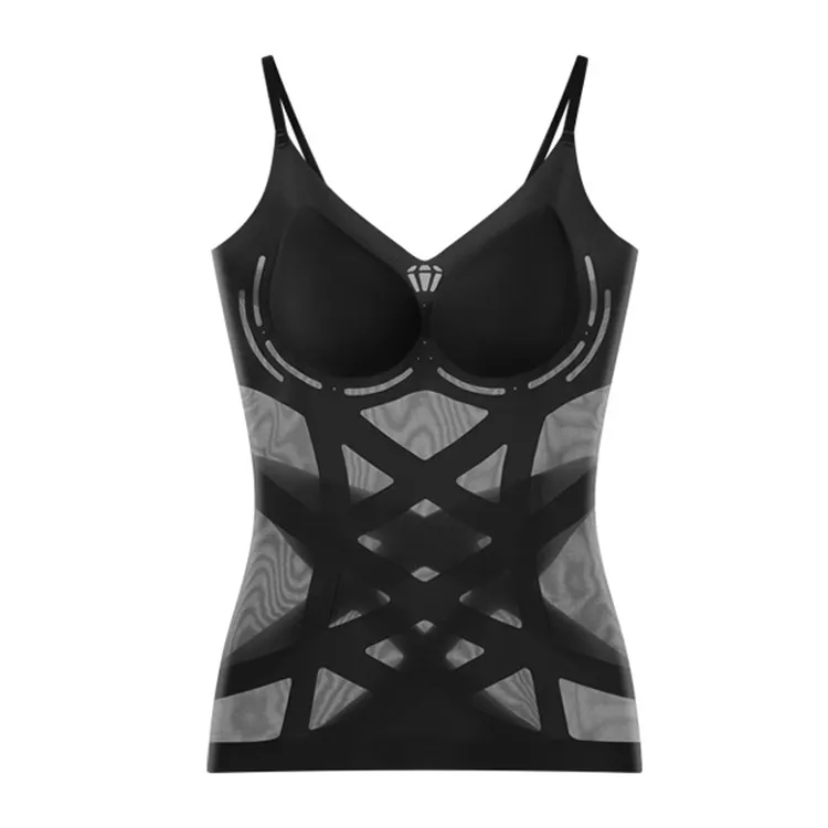 【魔力弹簧-认准正品】塑身衣超薄透气自带文胸一体无痕收腹美背