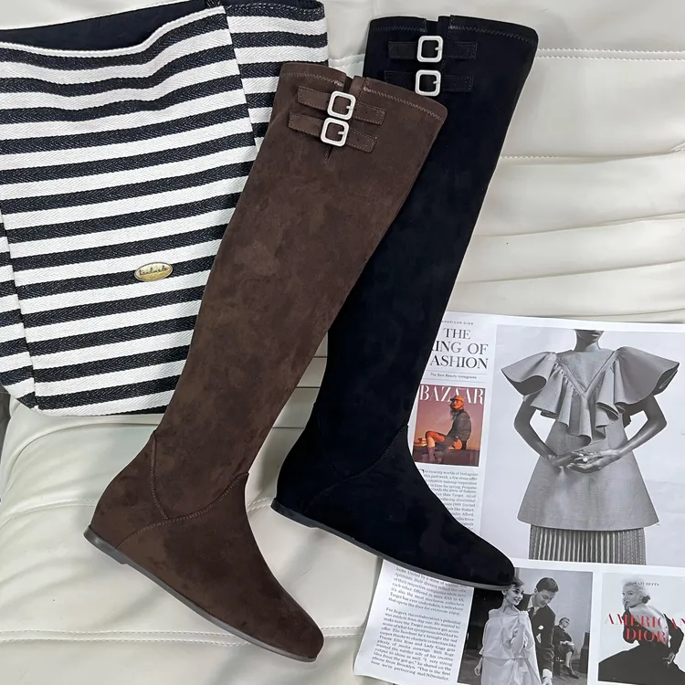 糖糖 | SW瘦瘦靴 | 时装长靴长筒高筒靴弹力过膝ins百搭;EQX55675