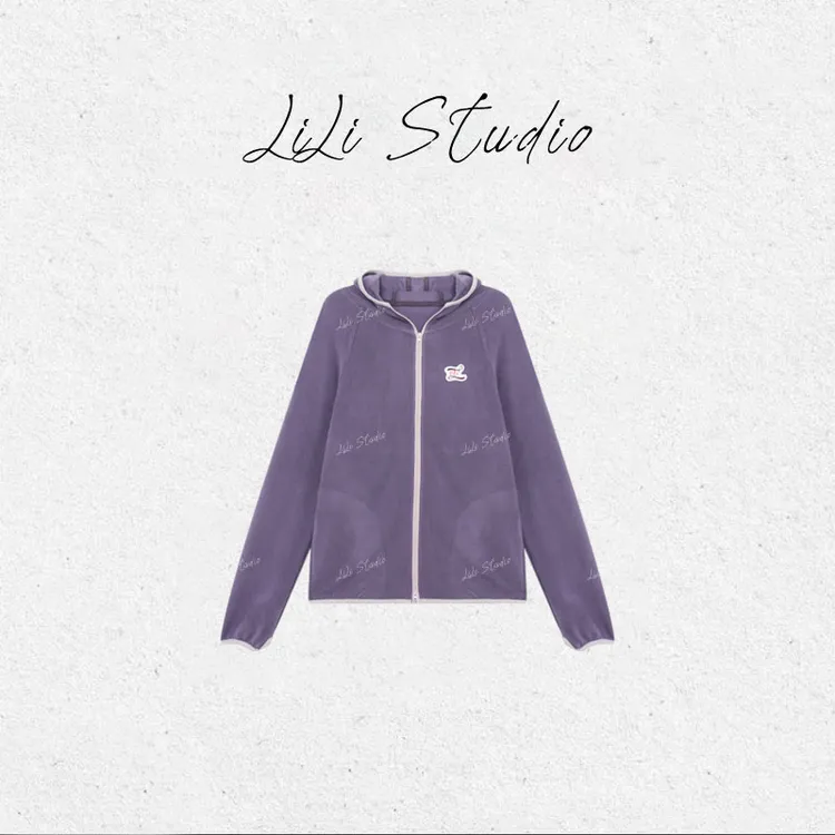 PCNY丨不理理「芋泥啵啵」撞色连帽拉链运动风休闲外套