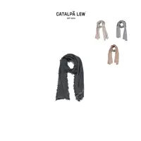 CatalpaLew「亦行」墟生美学复古文艺做旧感羊毛披肩围巾#C52843