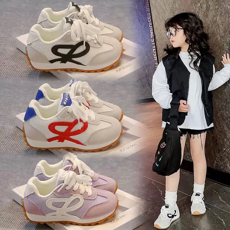 儿童运动鞋2025春秋新款女童阿甘鞋软底休闲鞋男童德训鞋透气鞋子