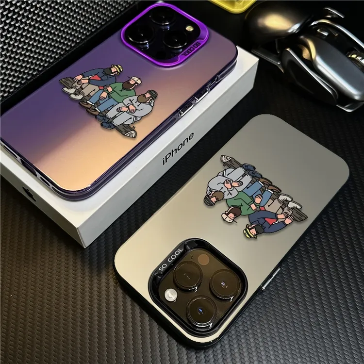 三大叔适用苹果16promax手机壳iPhone15创意14保护套17卡通潮牌12