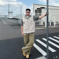 TOOTH YOUNG【燕麦拿铁】工装百搭秋季背心男装宽松马甲