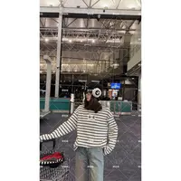 【婷老板】新款数字95白条纹卫衣3636-61（80）