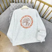 【莎姐专属】冬季新款加绒加厚【百合花】圆领刺绣卫衣 2627 X