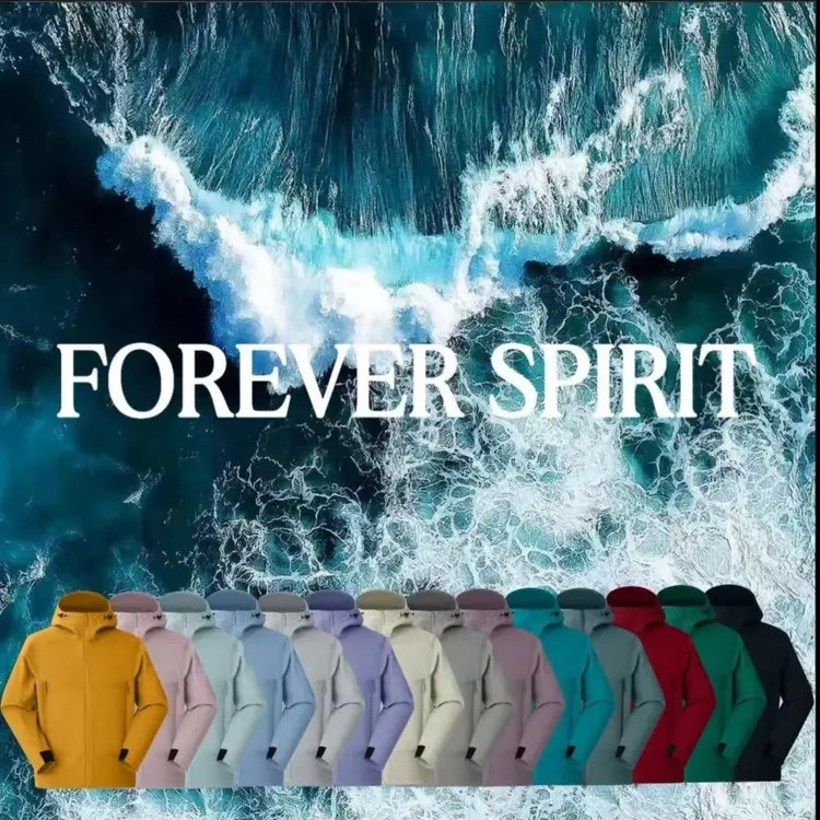 『FOREVER SPIRIT恒境』男女同款运动连帽冲锋软壳外套1