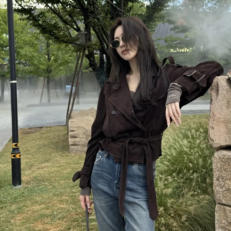 王嬛嬛MsLime25年新款【犹他】埃塞尔比亚绵羊皮革皮衣 HD2C0613