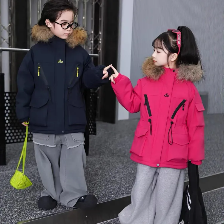 【冬上新】儿童加绒加厚冲锋衣外套冬款中小童宽松百搭保暖棉衣棉服