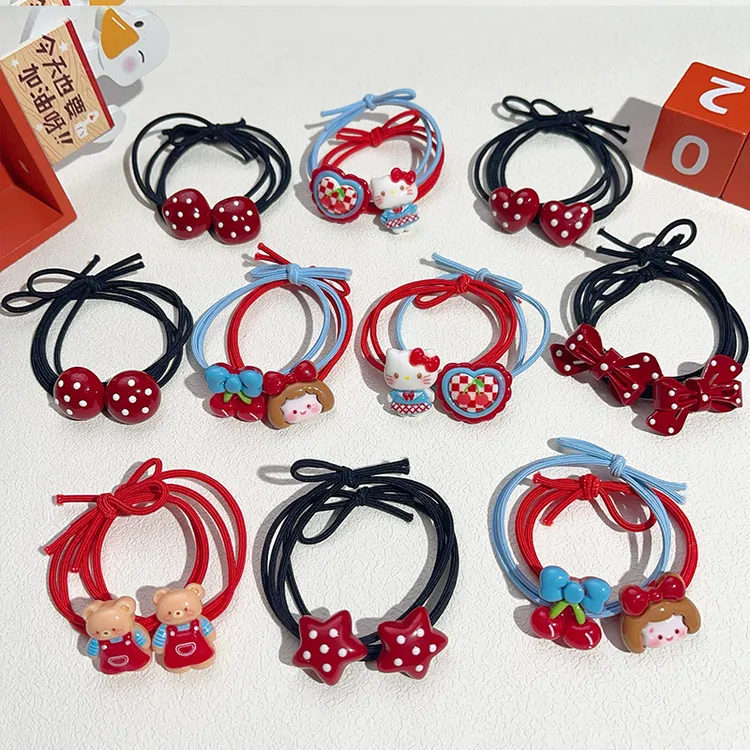 儿童发绳可爱头饰甜美风高弹力宝宝头绳女童发饰小女孩发圈扎头绳