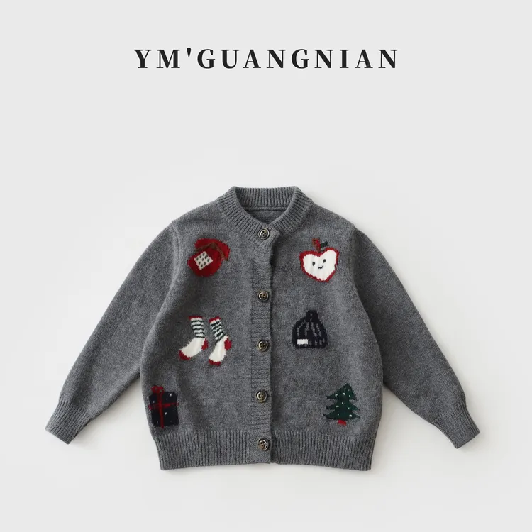 【幼棉光年】秋季男童时尚长袖毛衫儿童洋气休闲百搭毛衣J-323606