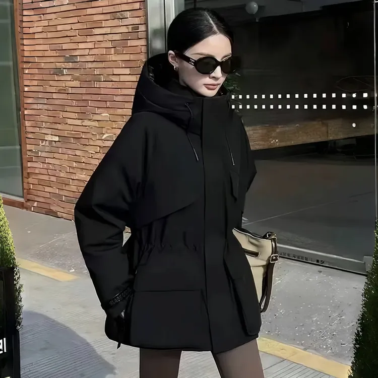 25新款户外派克鹅绒连帽保暖百搭短款-DH8809