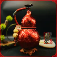 【鎏金—红魔】优质大漆酒葫芦仿古珍藏文玩福禄摆件纯天然手工