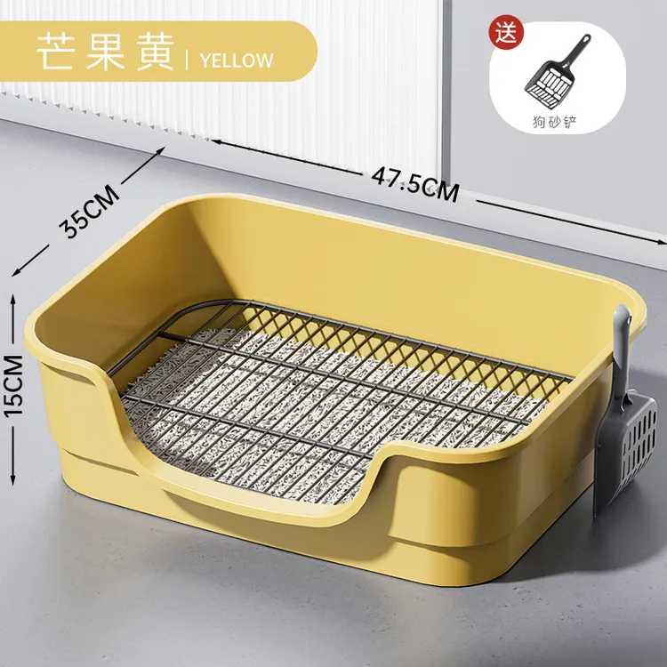 狗厕所浴缸不锈钢狗厕所狗防踩屎狗砂盆便盆宠物用品狗狗厕所