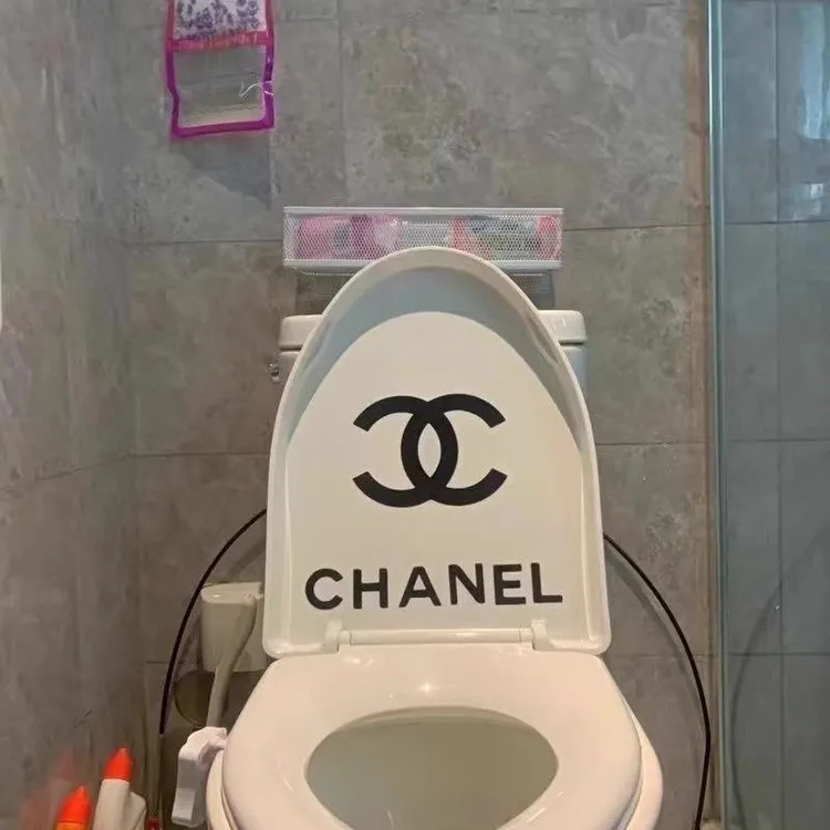 小红薯同款马桶贴纸logo标志高级贴画潮牌垃圾桶贴创意INS轻奢风