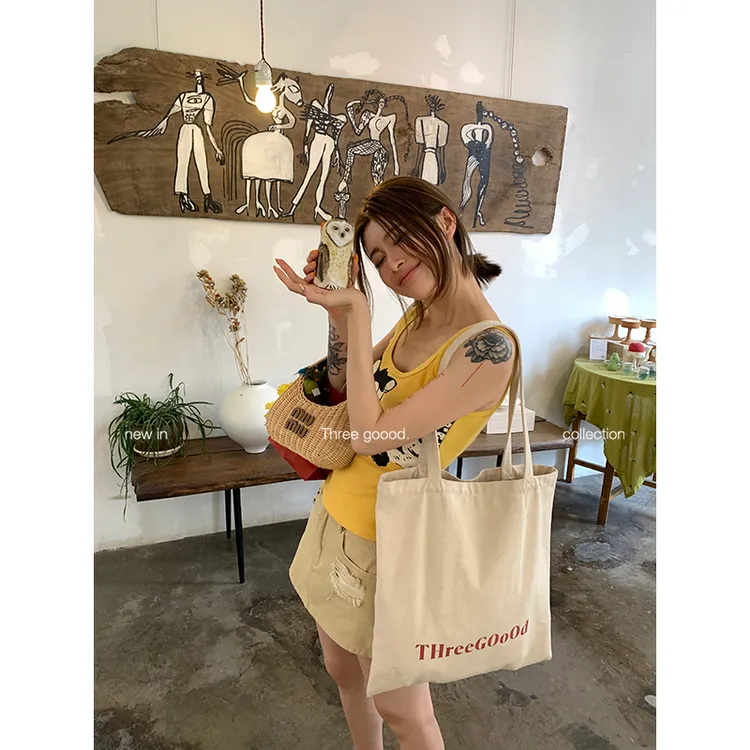 THREE GOOOD/三吉印花图案背心简约复古百搭修身上衣女Y725U07805