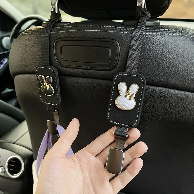 车载挂钩座椅背可爱卡通汽车后排收纳置物多功能车内装饰用品大