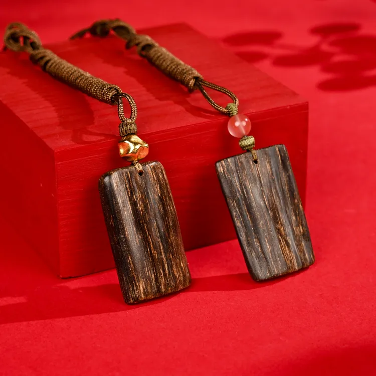 沉香天然野沉香情侣无事牌