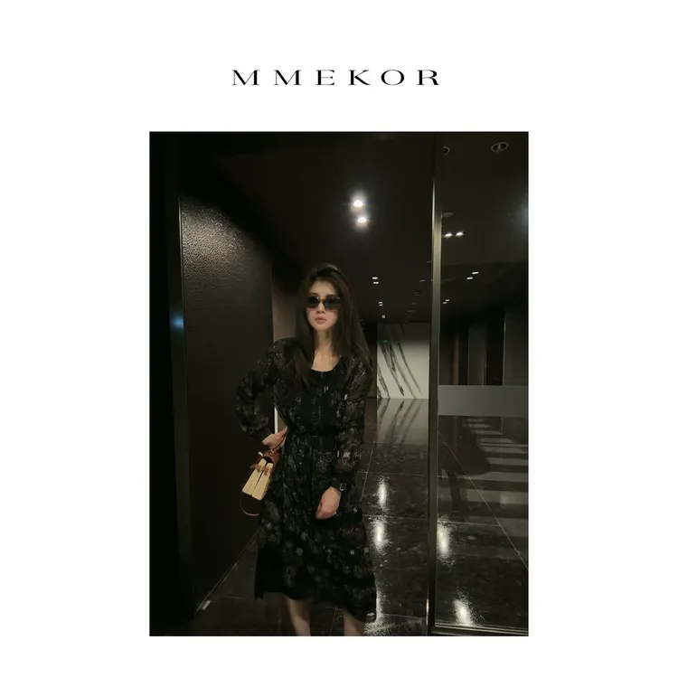 MMEKOR“狄安娜”连衣裙 2025新款暗黑内啡肽优雅裙子 67506