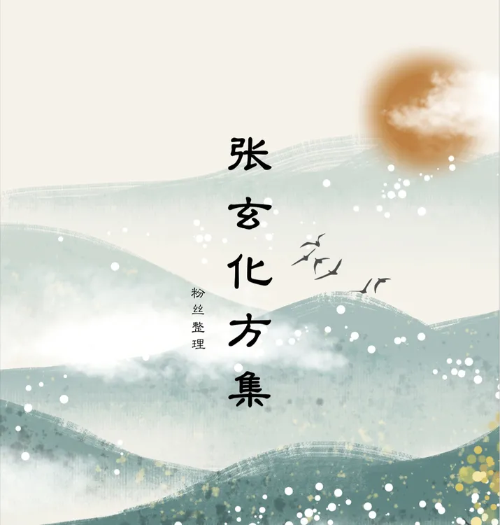 《张玄化方集》纸质版2025年6月23号更新养生方集