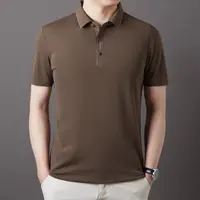高工艺【冰丝无痕】时尚休闲夏装新男士抗皱高弹免熨无痕POLO衫