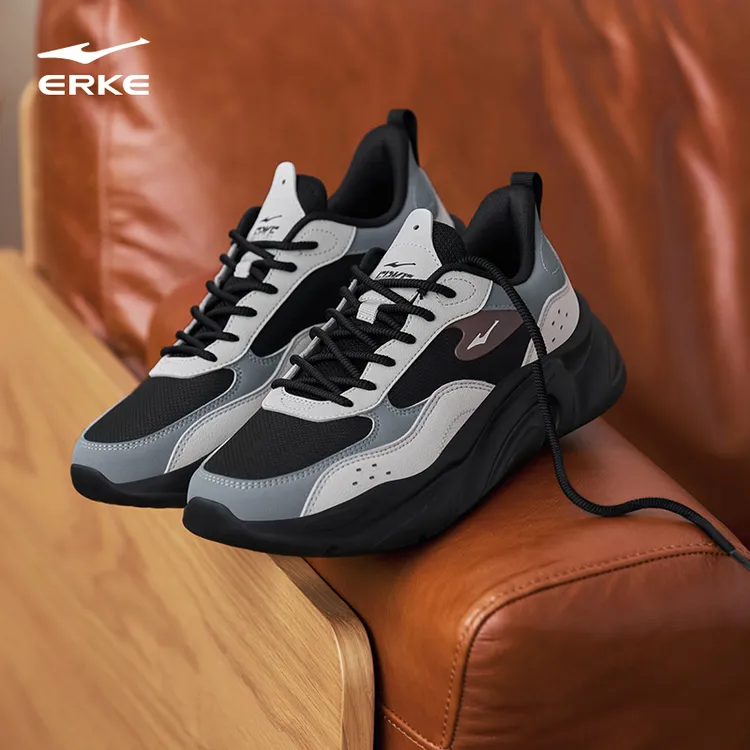 【琥珀流光】舒行-秋冬丨鸿星尔克男鞋25年透气休闲鞋运动鞋老爹鞋