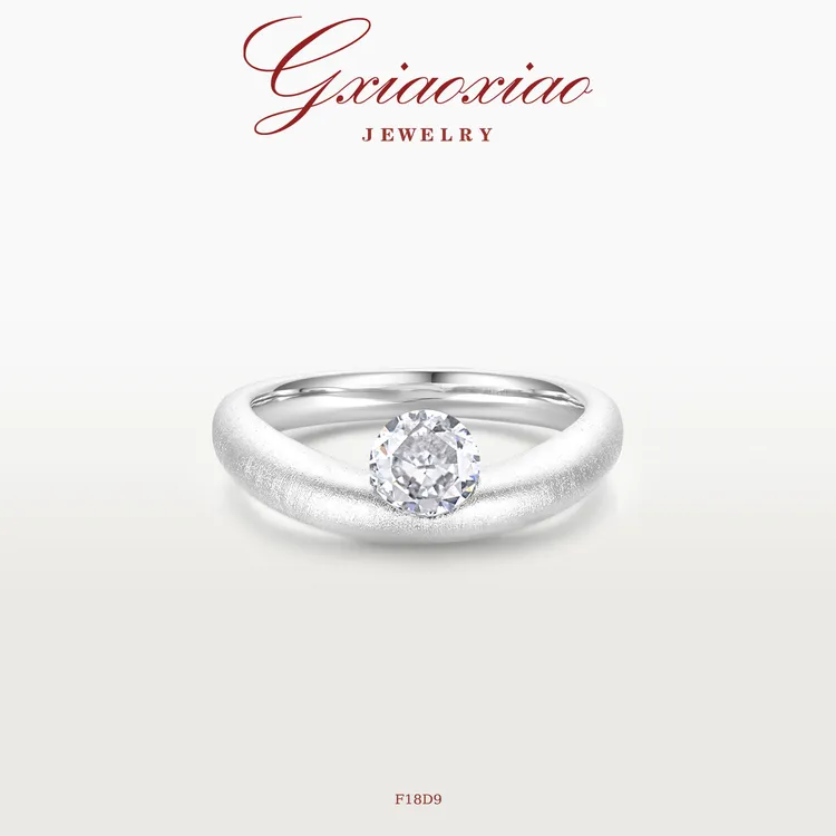 G XIAOXIAO 镀K金 气质高级百搭拉丝戒指 F18D9
