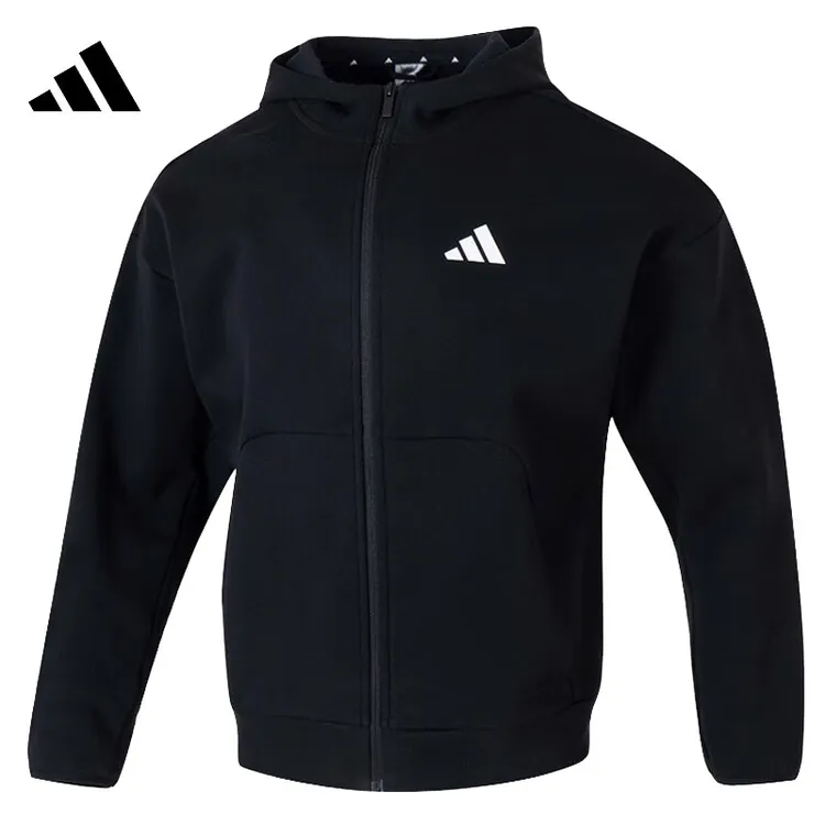 adidas阿迪达斯男子M FI SL FZ针织连帽外套JI8768