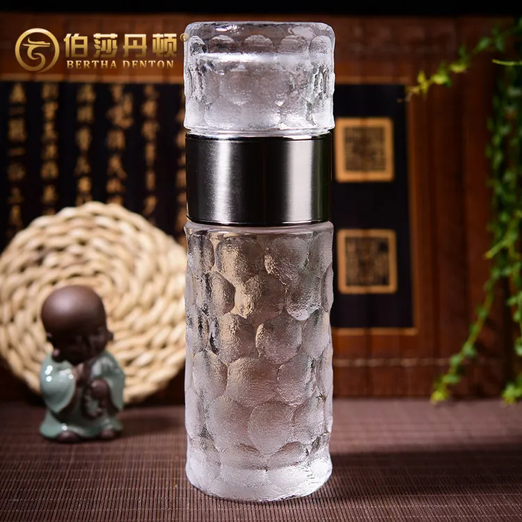 BERTHA DENTON水晶杯手工制作茶水分离杯一杯两用商务车载茶杯