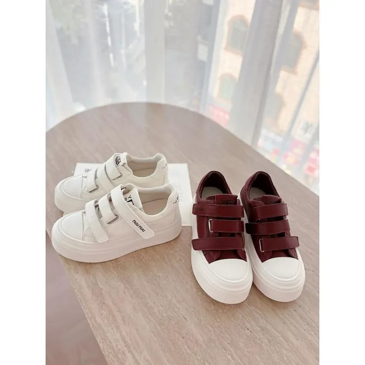 【聚新汇】3029-35真皮系带松糕厚底小白鞋休闲运动熊猫鞋板鞋