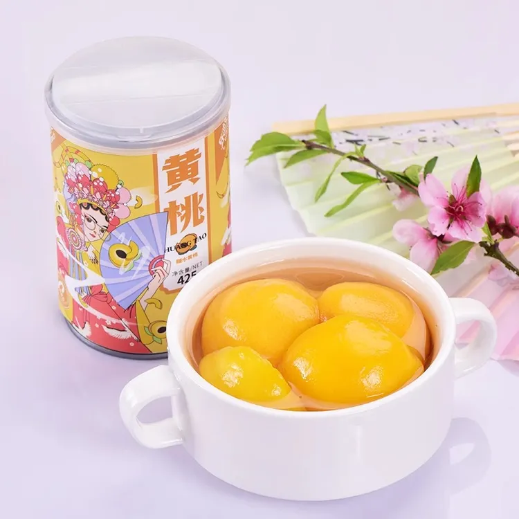 糖水黄桃罐头425g整箱装新鲜水果砀山特产捞餐饮商用烘培专用罐头